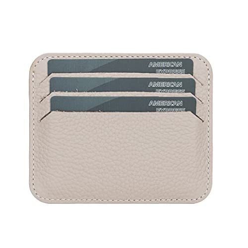 PLM Bouletta Pedro Slim Unisex Deri Kartlık ERC3 Bej