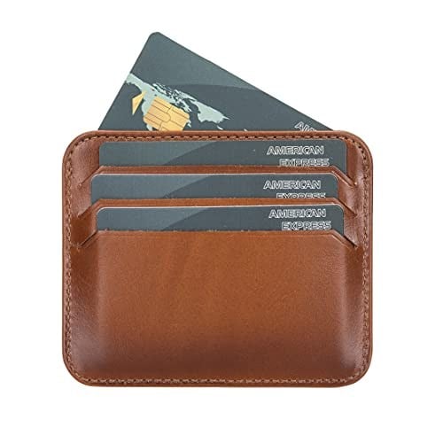 PLM Bouletta Pedro Slim Unisex Deri Kartlık RST2EF Taba