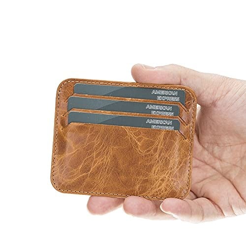 PLM Bouletta Pedro Slim Unisex Deri Kartlık V18 Taba