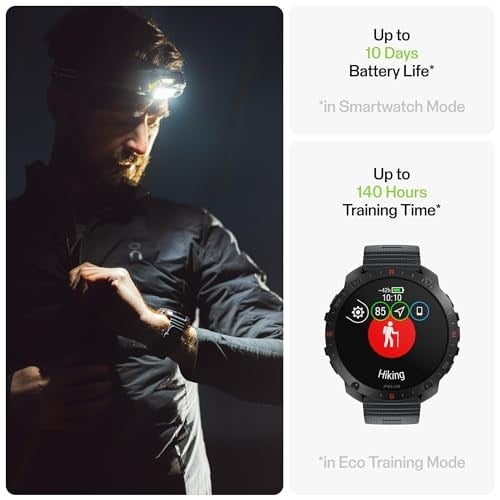 Polar Grit X2 Pro Premium GPS Akıllı Spor Saati, Sağlam Tasarım, Gelişmiş Navigasyon, Spor Takibi, Biyoalgılama ve En Yüksek Perfor - Seçenekler: Kum X2 Pro, Grit X2 Pro, H10 Sensörlü, Paslanmaz çelik