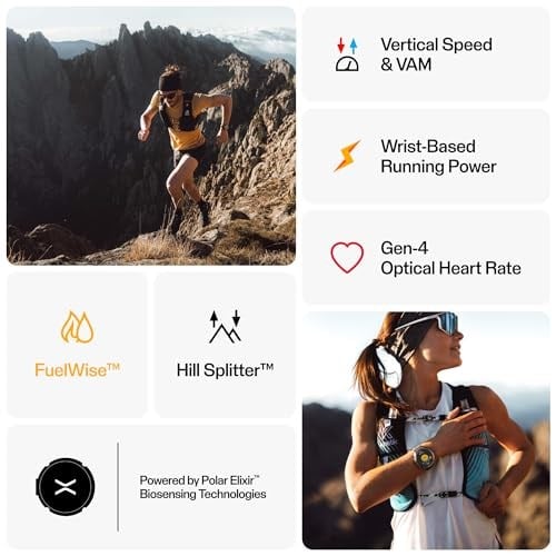 Polar Grit X2 Pro Premium GPS Akıllı Spor Saati, Sağlam Tasarım, Gelişmiş Navigasyon, Spor Takibi, Biyoalgılama ve En Yüksek Perfor - Seçenekler: Kum X2 Pro, Grit X2 Pro, H10 Sensörlü, Paslanmaz çelik