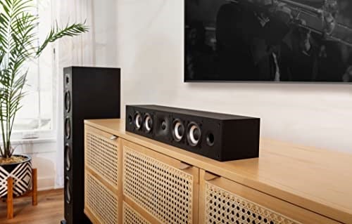 Polk Audio Monitor Xt35 Ince Merkezi Hoparlör, Hi-Res Sertifikalı, Dolby Atmos Ve Dts:X (Adet) Ile Uyumlu, Siyah - Seçenekler: MXT35 Merkezi Hoparlör (Adet)...