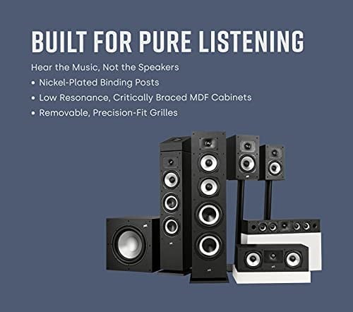 Polk Audio Monitor Xt35 Ince Merkezi Hoparlör, Hi-Res Sertifikalı, Dolby Atmos Ve Dts:X (Adet) Ile Uyumlu, Siyah - Seçenekler: MXT35 Merkezi Hoparlör (Adet)...