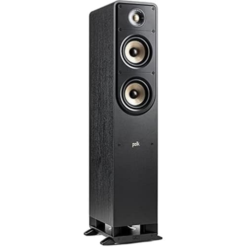 Polk Audio Signature Elite ES35 merkezi hoparlör, ince, yüksek çözünürlüklü merkezi hoparlör, Hi-Res sertifikalı, Dolby Atmos ve DTS:X uyumlu (adet), siyah