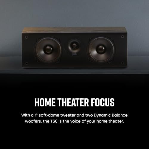 Polk Audio T30BK, Hoparlör, Siyah