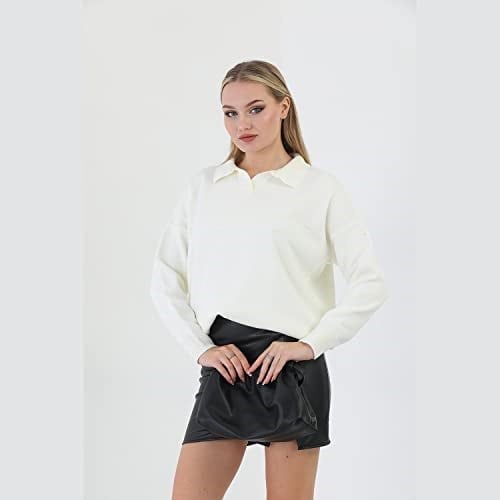 Polo Yaka Kadın Seweater