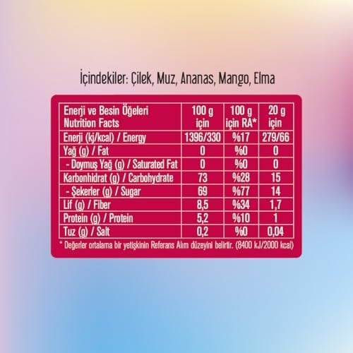 PolS Freeze Fresh Dondurularak Kurutulmuş Fruit Mix 20 Gr - Seçenekler: Fruit Mix, Ahududu, Ananas, Böğürtlen, Elma, Kivi, Mango...