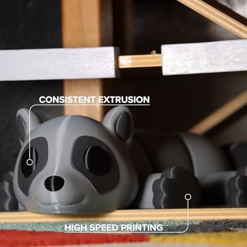 Polymaker PETG Siyah 3D Yazıcı Filament 1.75mm 1KG, Yüksek Akış ve Yüksek Mukavemet, 300mm/sye kadar Hızlı Baskı, Mükemmel Katman Yapışması, Çözgü İçermez, Prototipler ve Fonksiyonel Parçalar için