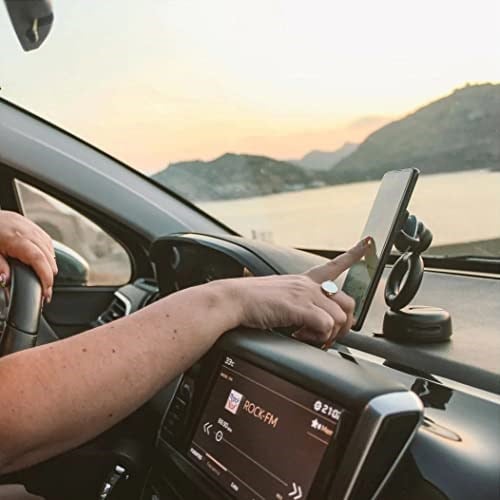PopSockets PopMount gösterge paneli, ön cam ve yazı masaları için - siyah