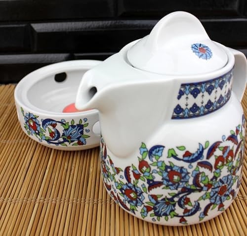 Porselen Tek Demlik Isıtıcılı Topkapı Model 700ml