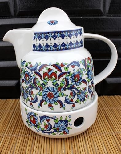 Porselen Tek Demlik Isıtıcılı Topkapı Model 700ml