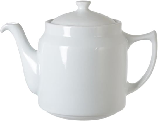 Porselen Tek Demlik kahveci Model Bitki Demleme Beyaz 1250ml