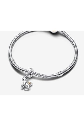 POSEİDONS JEWELLERY 100. Yıla Özel Tasarım Simba Aslan Kral Charm Gold Gümüş Tek Ebat