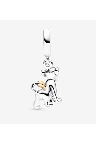 POSEİDONS JEWELLERY 100. Yıla Özel Tasarım Simba Aslan Kral Charm Gold Gümüş Tek Ebat