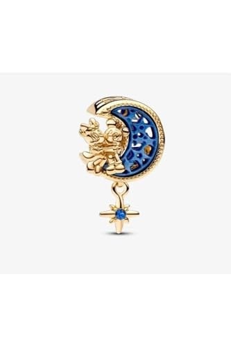 POSEİDONS JEWELLERY (116) ve Minnie Mouse Yeni Ay Charm Gold mavi Tek Ebat