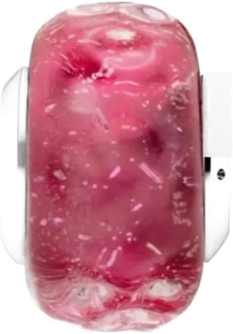 POSEİDONS JEWELLERY (204) Fantastik Pembe Murano Charm PEMBE Tek Ebat