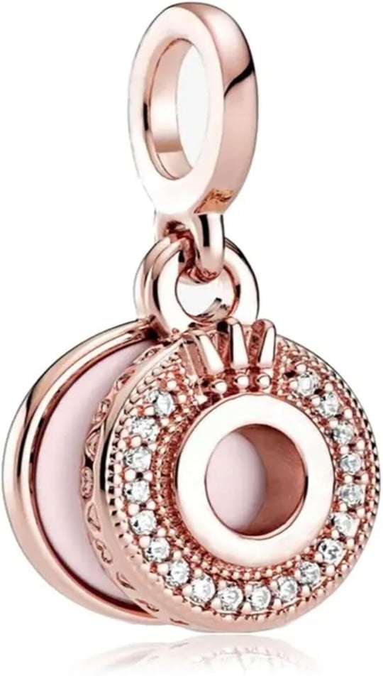 POSEİDONS JEWELLERY (370) Köpüklü Pave Taç O Dangle Charm-1