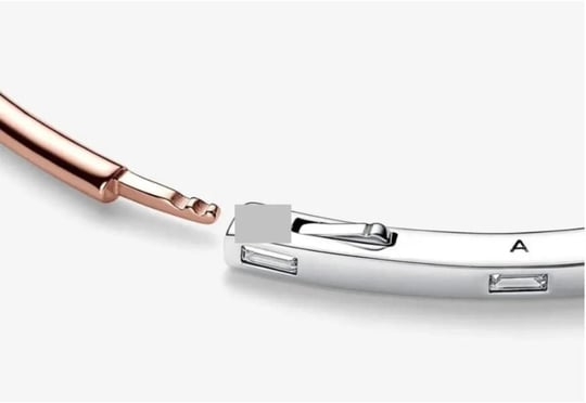 POSEİDONS JEWELLERY (844) Tarz Signature İki Renkli I-D Pavé Bilezik-1