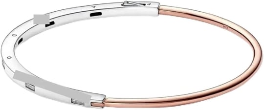 POSEİDONS JEWELLERY (844) Tarz Signature İki Renkli I-D Pavé Bilezik-1