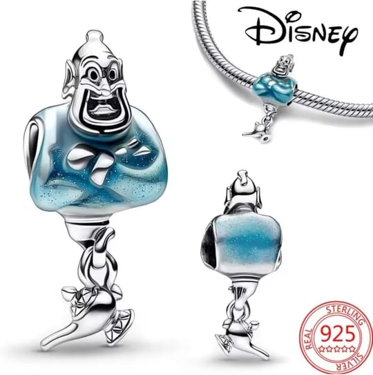POSEİDONS JEWELLERY Aladdin Cini ve Lamba Charmı Mavi Tek Ebat