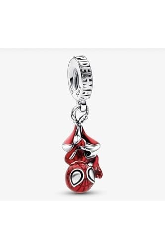 POSEİDONS JEWELLERY Asılı Örümcek Adam Sallantılı Charm Kırmızı Tek Ebat