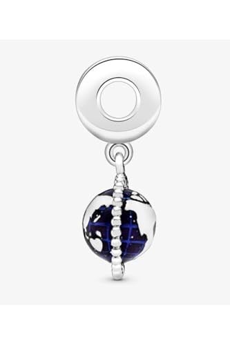 POSEİDONS JEWELLERY Dönen Dünya Sallantılı Charm Mavi Tek Ebat