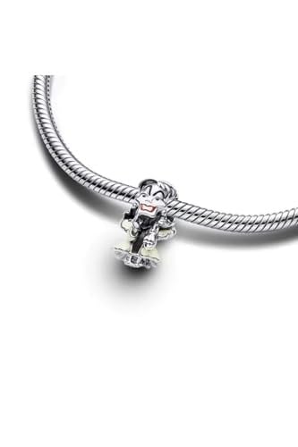 POSEİDONS JEWELLERY Gümüş KÖTÜLER Cruella De Vil Charmı Siyah Beyaz Tek Ebat