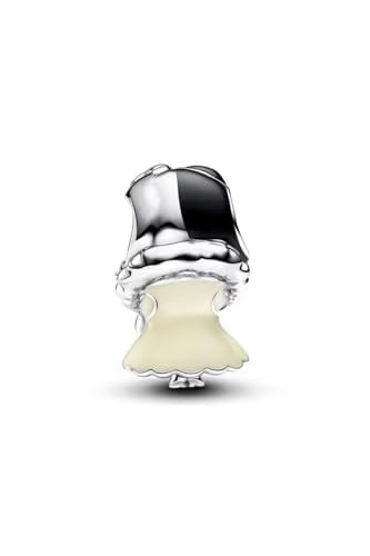POSEİDONS JEWELLERY Gümüş KÖTÜLER Cruella De Vil Charmı Siyah Beyaz Tek Ebat