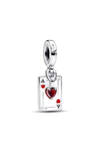 POSEİDONS JEWELLERY Gümüş KÖTÜLER Kupa Kızı Çift Sallantılı Charm Gümüş Tek Ebat