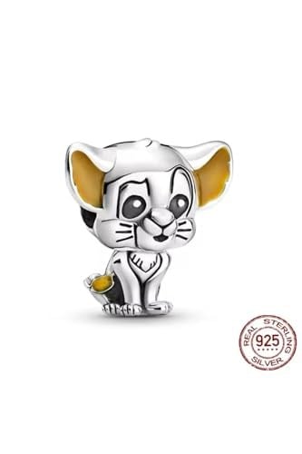 POSEİDONS JEWELLERY Gümüş Lion King Simba Charm Gümüş Tek Ebat