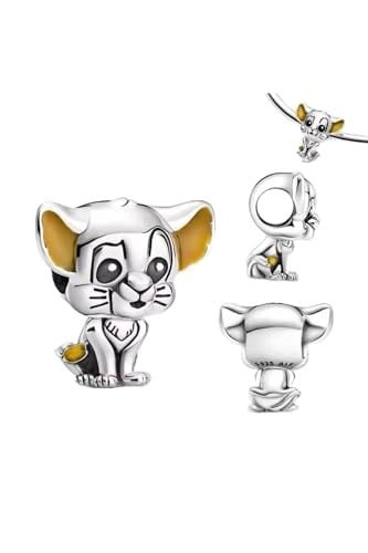 POSEİDONS JEWELLERY Gümüş Lion King Simba Charm Gümüş Tek Ebat