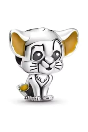 POSEİDONS JEWELLERY Gümüş Lion King Simba Charm Gümüş Tek Ebat