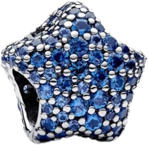 POSEİDONS JEWELLERY İddialı Pavé Yıldız Charm Lacivert Tek Ebat