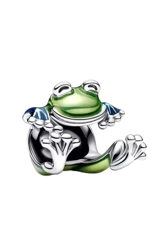 POSEİDONS JEWELLERY Tırmanan Kurbağa Kermit Charm Yeşil Tek Ebat