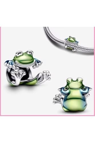 POSEİDONS JEWELLERY Tırmanan Kurbağa Kermit Charm Yeşil Tek Ebat