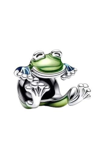 POSEİDONS JEWELLERY Tırmanan Kurbağa Kermit Charm Yeşil Tek Ebat