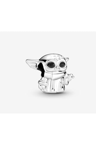 POSEİDONS JEWELLERY Usta Yoda Charm 925 Ayar Gümüş Gümüş Tek Ebat