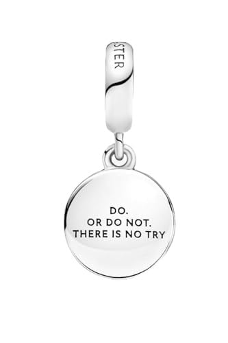 POSEİDONS JEWELLERY Usta Yoda Jedi Charm 925 Ayar Gümüş Yeşil Tek Ebat
