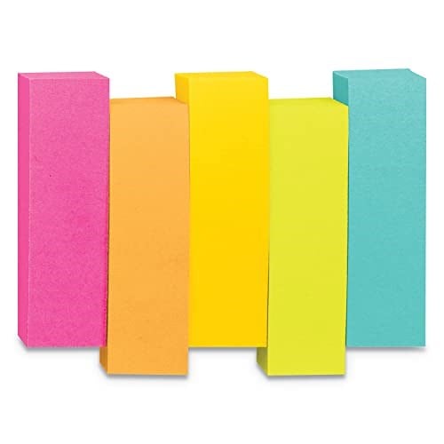 Post-it 670/5 Sayfa İşaretleri Şeffaf İndeks ile İşaretle, dosyala, yönlendir. - Seçenekler: 5 x 100 sayfa, 25x76 mm, 27 x 23 cm