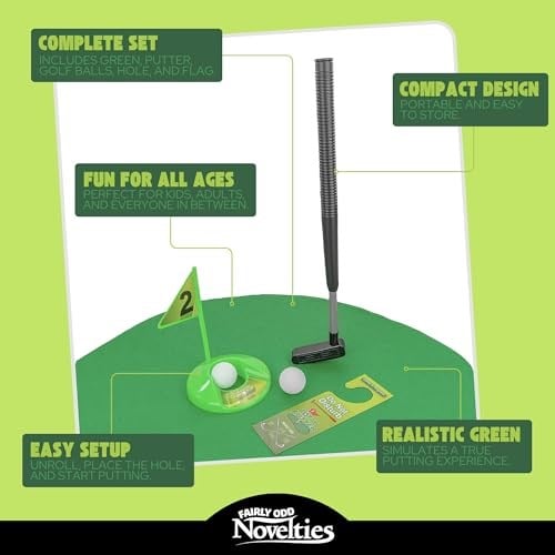 Potty Putter Toilet Time Golf Game - Fairly Odd Novelties
