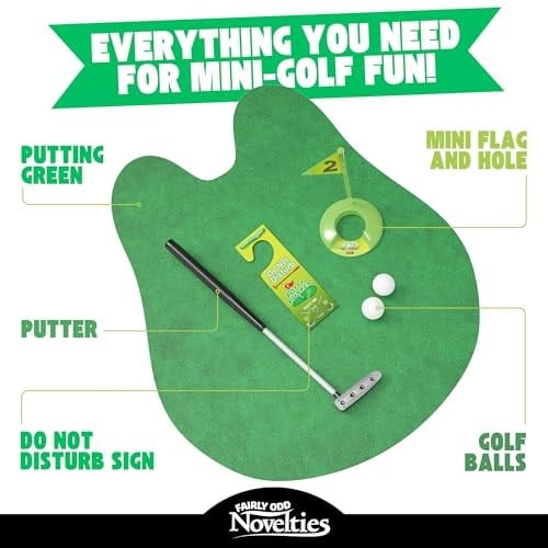 Potty Putter Toilet Time Golf Game - Fairly Odd Novelties