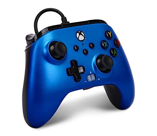 PowerA PowerA Xbox Series X|S için Gelişmiş Kablolu Kumanda - Sapphire Fade, Mavi