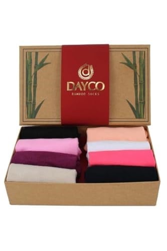 Premium Dikişsiz Kadın Bambu Patik Çorap 8li Asorti Kraft Kutulu Set - 558