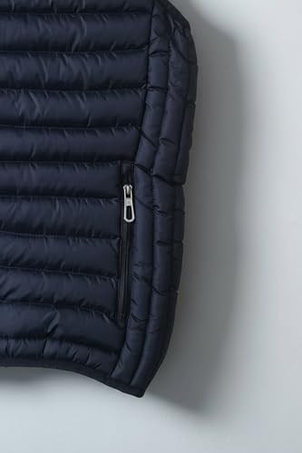 Premium Kalite Regular Lacivert Renk Spor Şık Erkek Şişme Yelek