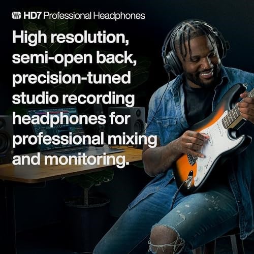Presonus HD7-A, Profesyonel Dinleme Kulaklığı, Kulak Üstü, Siyah - Seçenekler: yarı açık kulaklık, Arkası Kapalı, HD4BT
