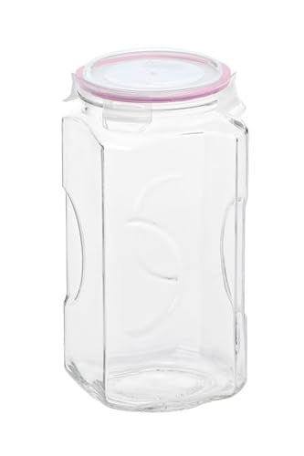 Primanova Glasslock Kare Cam Kavanoz 2000Ml - Seçenekler: 2L, 12.5 cm x 15.5 cm