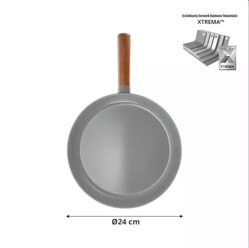 Primanova Neoflam Fika Alüminyum Döküm Tava 24Cm Gri D-Neog124