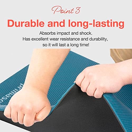 Primasole Yoga Matı - Çevre Dostu Malzeme, 1,3 cm kalınlık, Kaymaz Yoga Pilates Fitness Matı - Evde ve Spor Salonu Kullanımı İçin - 4 Renk Seçeneği - Taşıma Çantası ve Askısıyla Birlikte