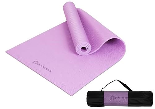 Primasole Yoga Minderi Taşıma Kayışı ile Evde ve Spor Salonunda Yoga, Pilates, Fitness ve Zemin Egzersizi için, Kaymaz, 9 renk - Seçenekler: 1/3 inch (8 mm), 1/4 inch (6 mm)