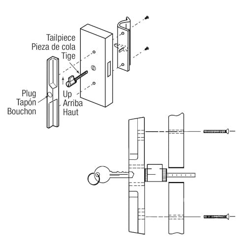 Prime-Line E 2103 Silindir Kilidi, 1-1/4 inç, Schlage Şekilli Anahtarlar